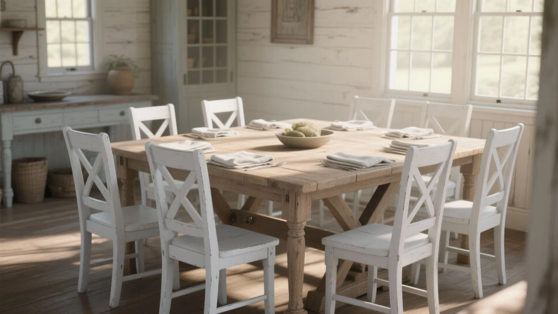 1. Classic Farmhouse X-Back