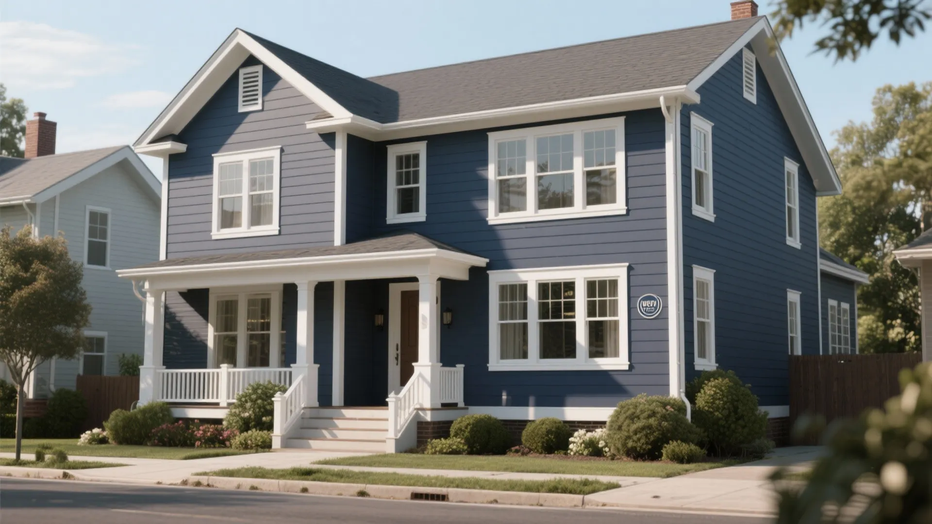 1. Classic Navy with Crisp White Trim