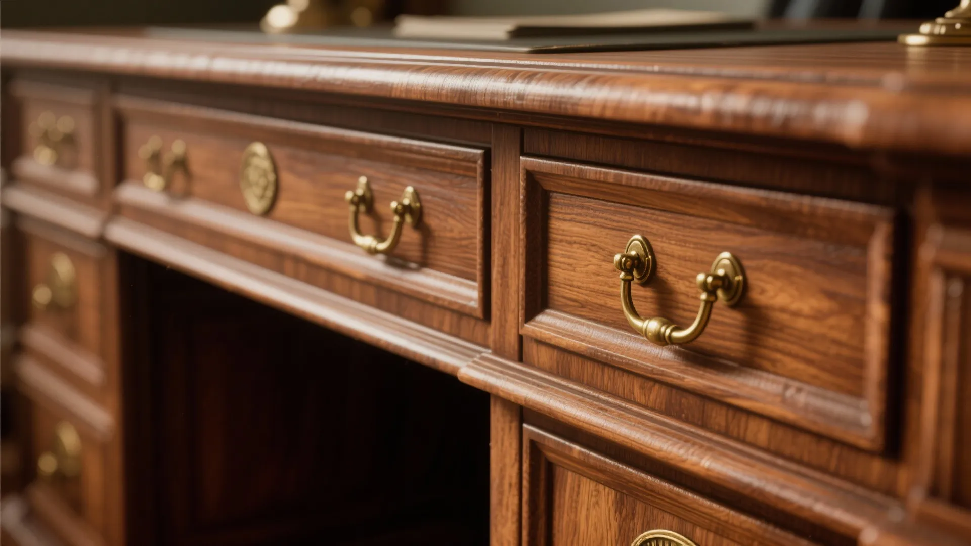 1. Classic Wooden Desk