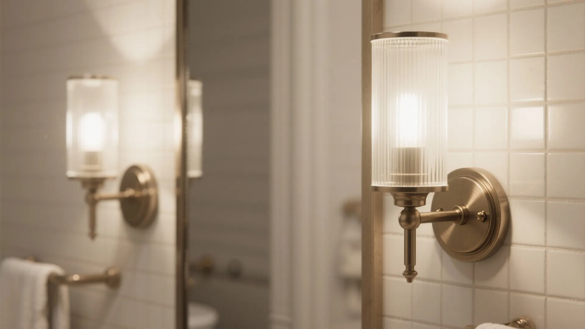 1. Classic Sconces on Either Side of the Mirror