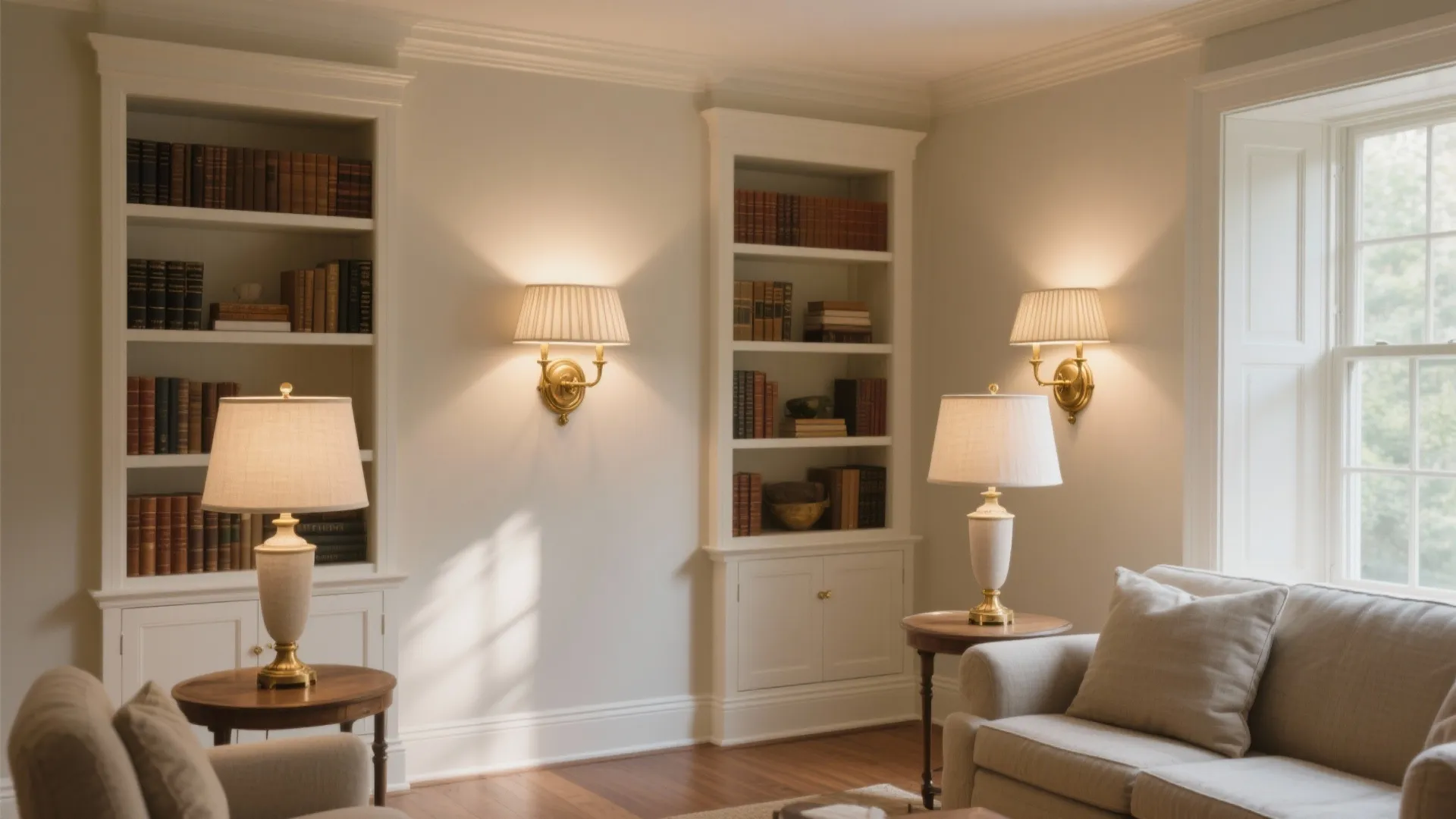 1) Classic sconces for layered ambient light