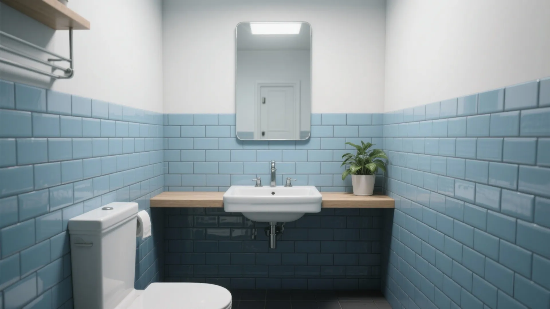 1. Classic Subway Blue for Timeless Calm