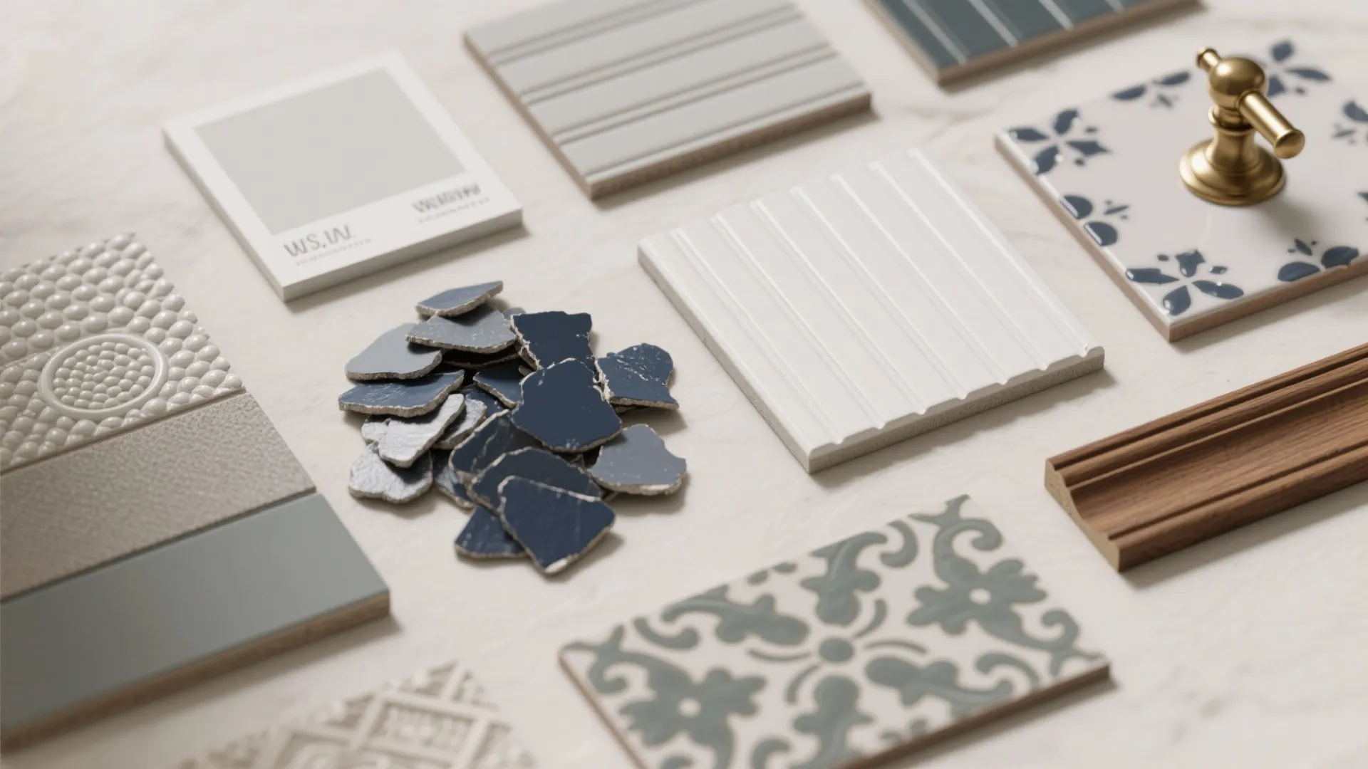 5. Classic palette with textured accents