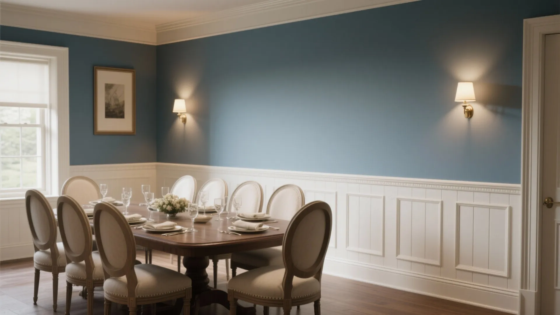 2. Classic Wainscoting for Timeless Elegance