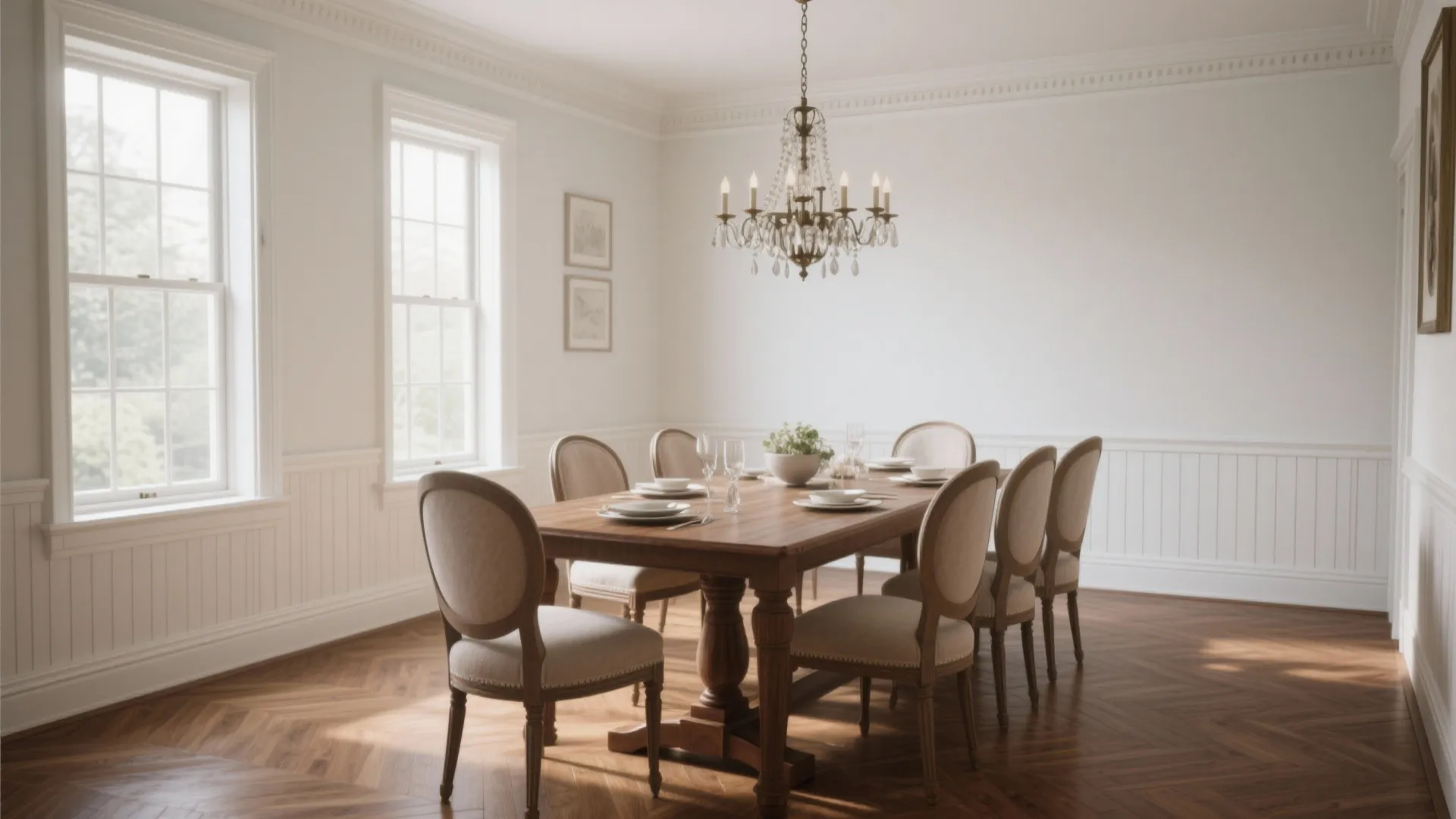 1. Classic Wainscoting