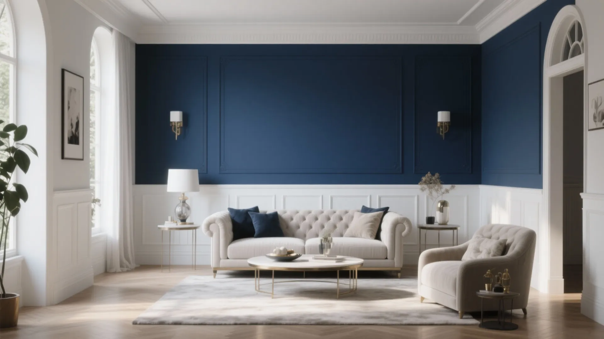 5. Classic Wainscoting