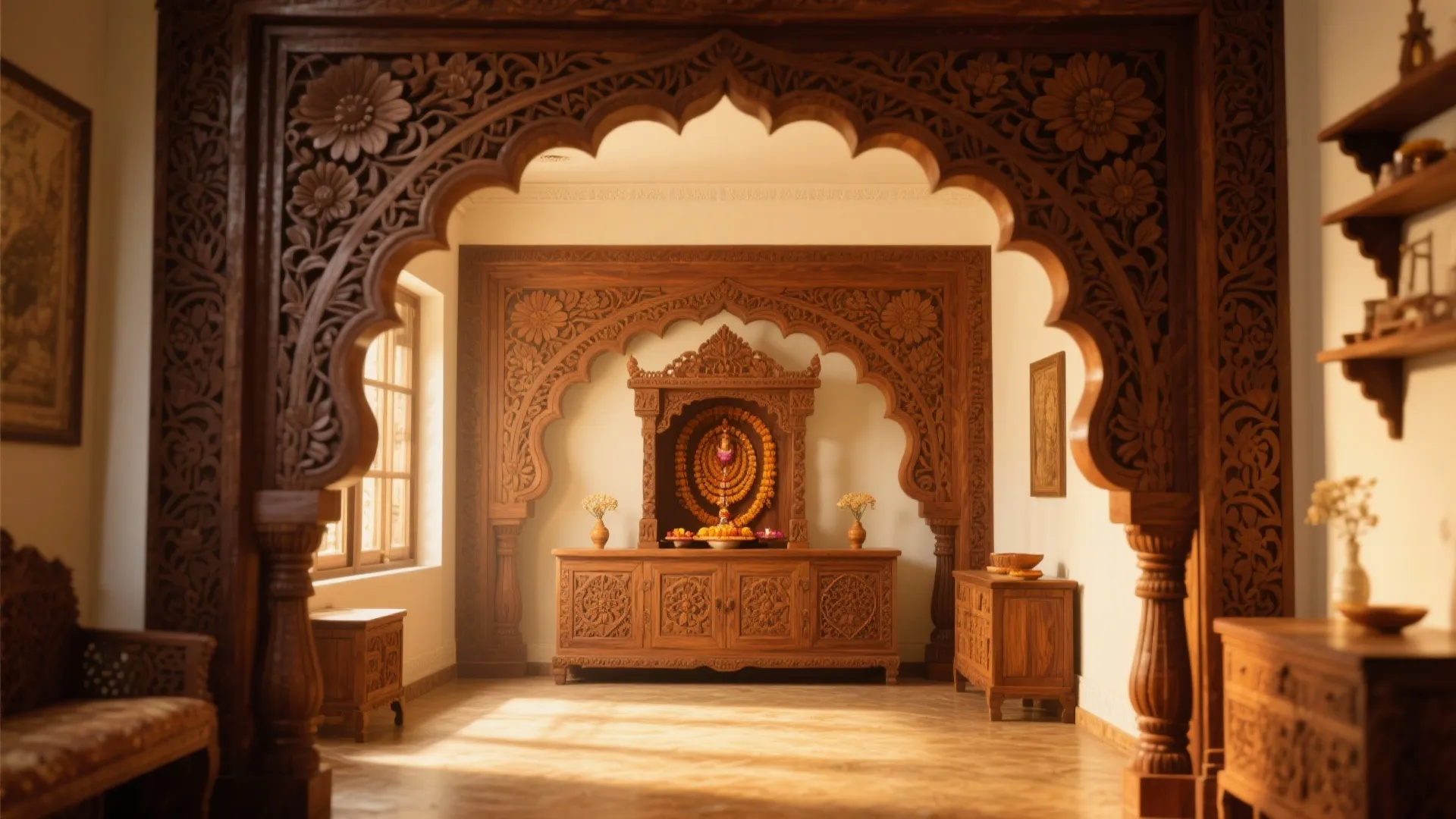 Classic Wooden Arch Elegance