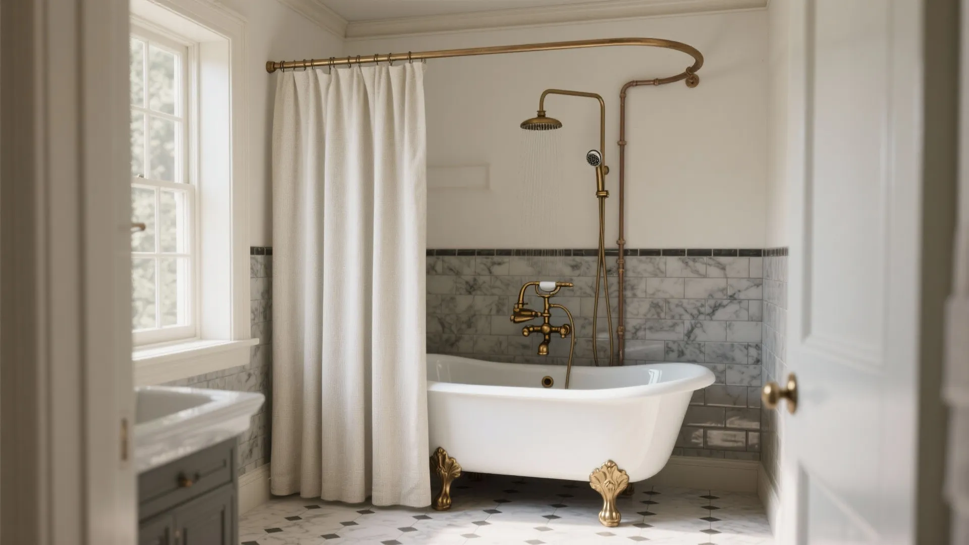 Clawfoot Tub Shower Combo (That Actually Fits)