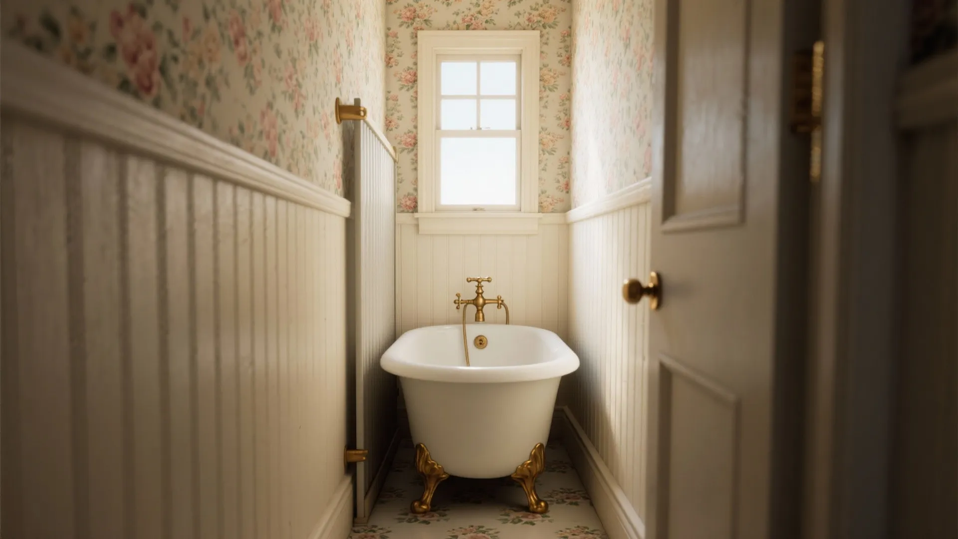 2. Embrace a freestanding clawfoot tub (even in small bathrooms)