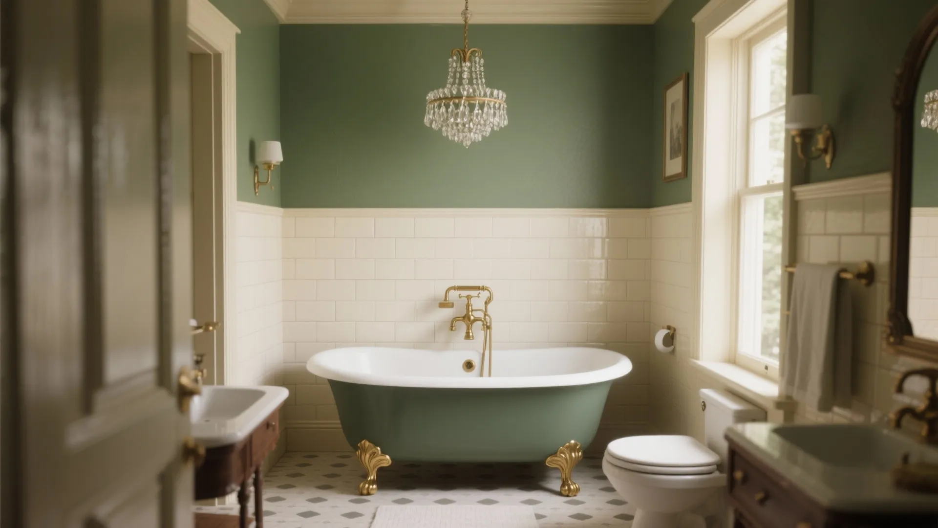 1. Clawfoot tubs and freestanding basins
