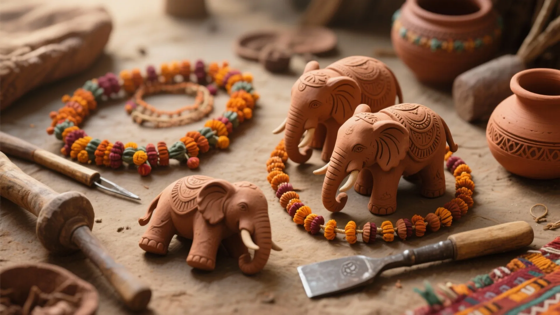 Clay & Handcrafted Elements