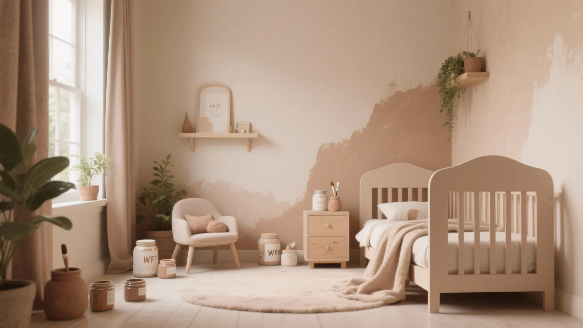 Natural clay and mineral paints for sensitive kids