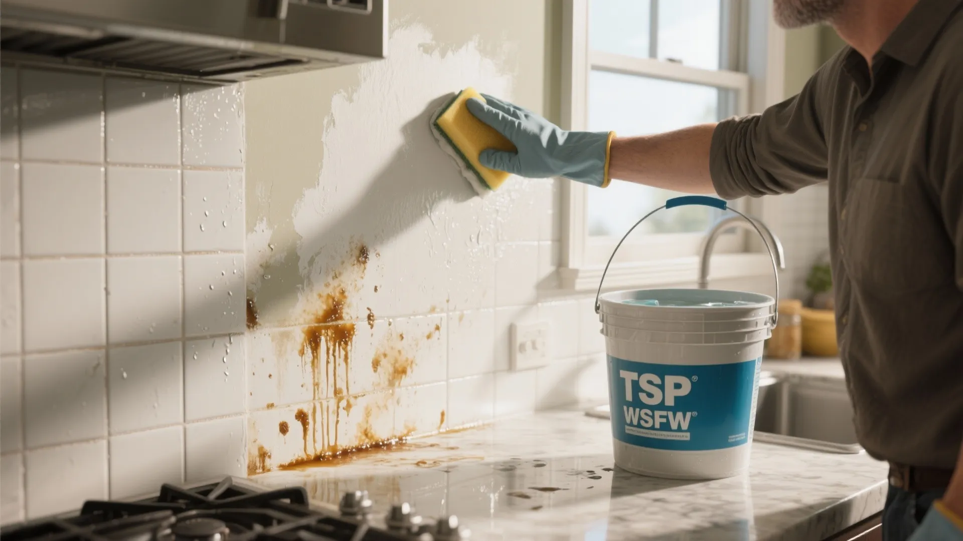 1. Clean and de-grease first