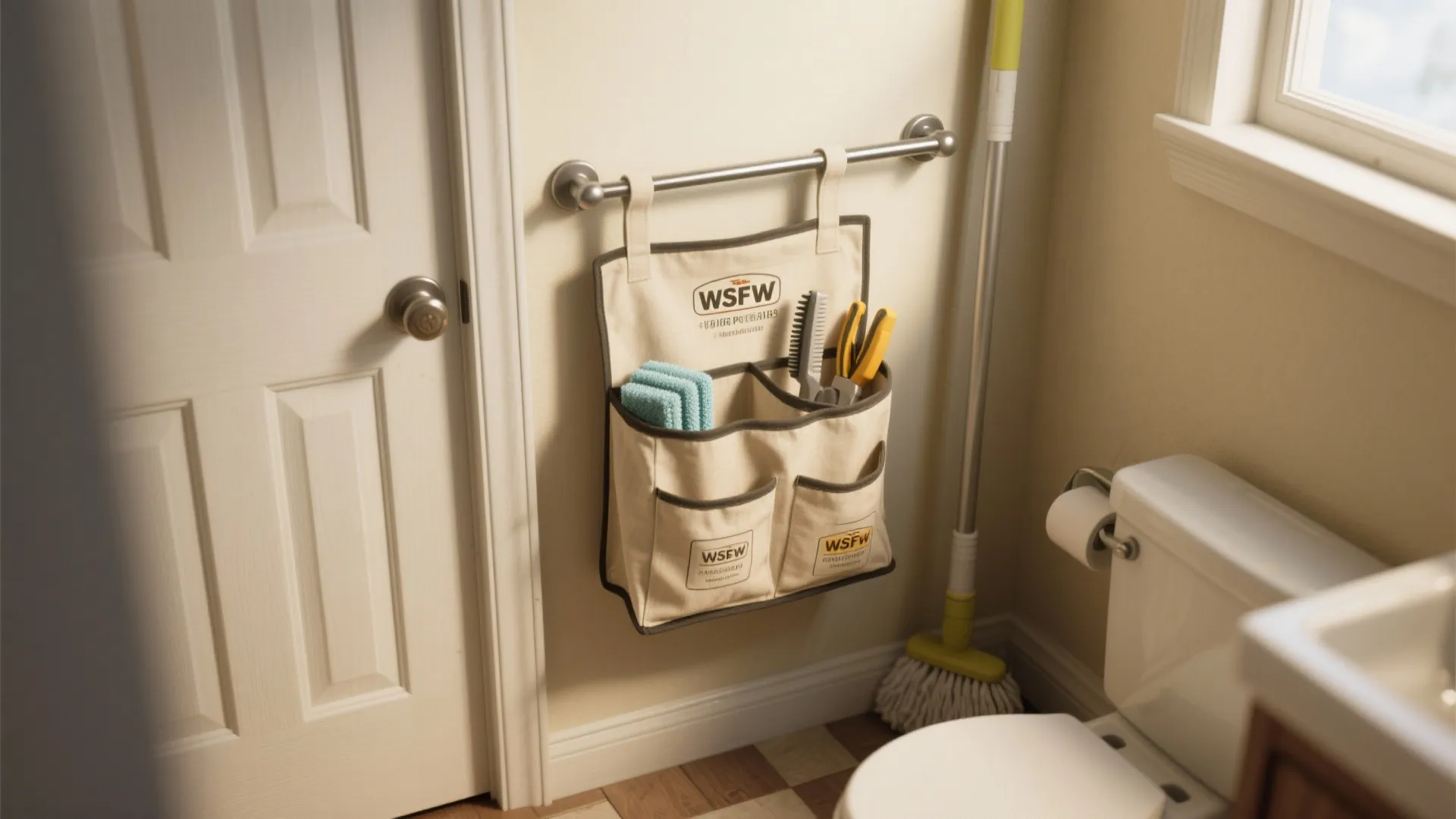 5. Caddy + wall station: create a cleaning corner