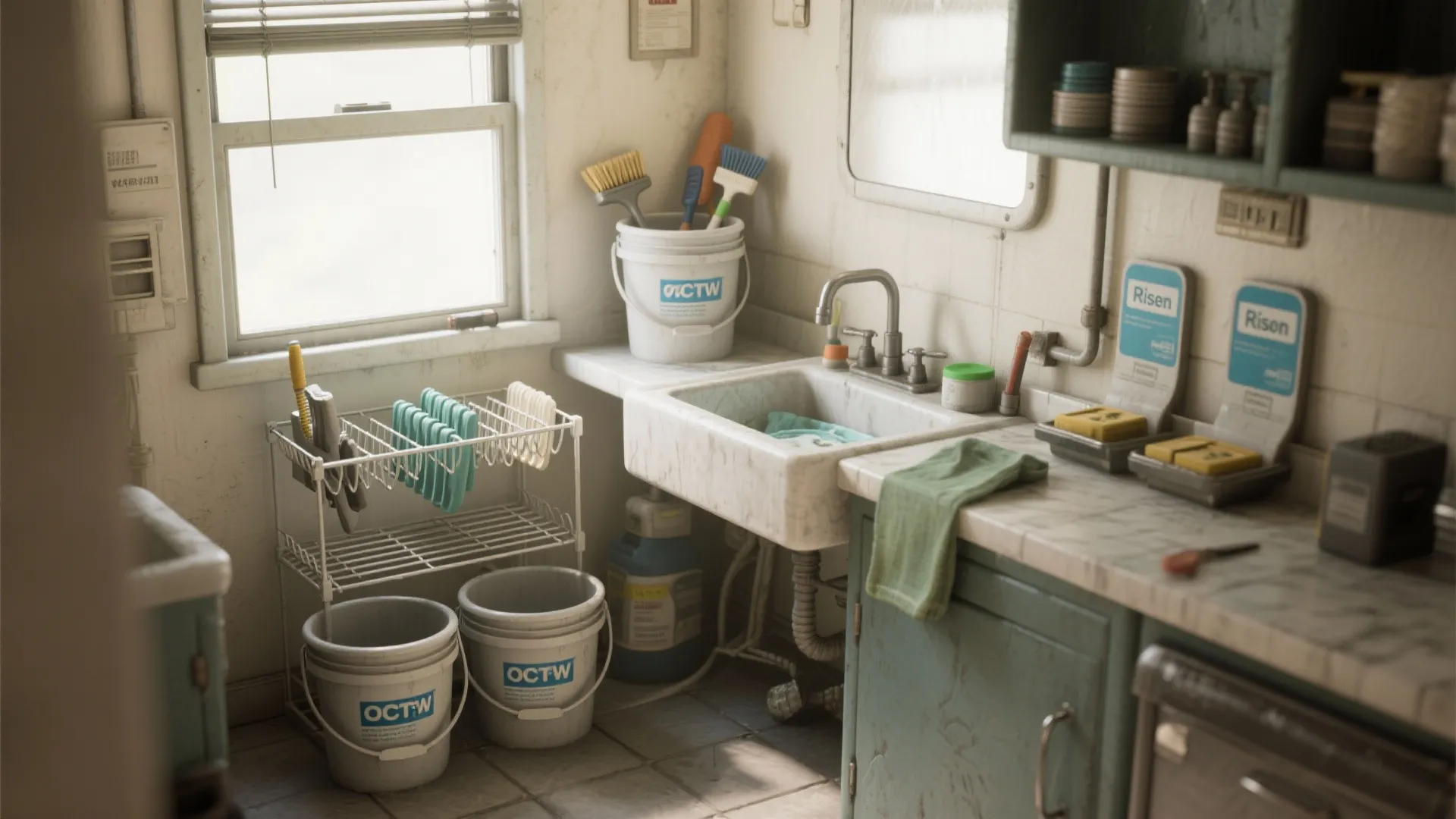 5. Set a cleanup and rinse hub near utilities