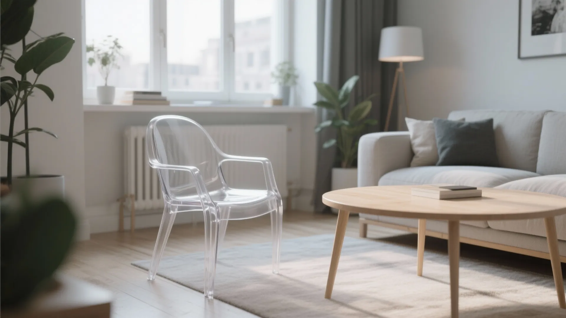 4. Clear Acrylic Accent Chairs