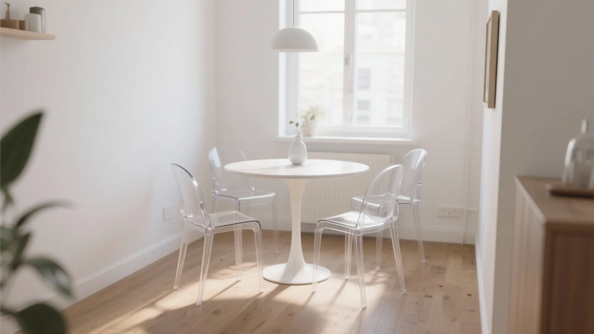 2. Clear Acrylic Chairs