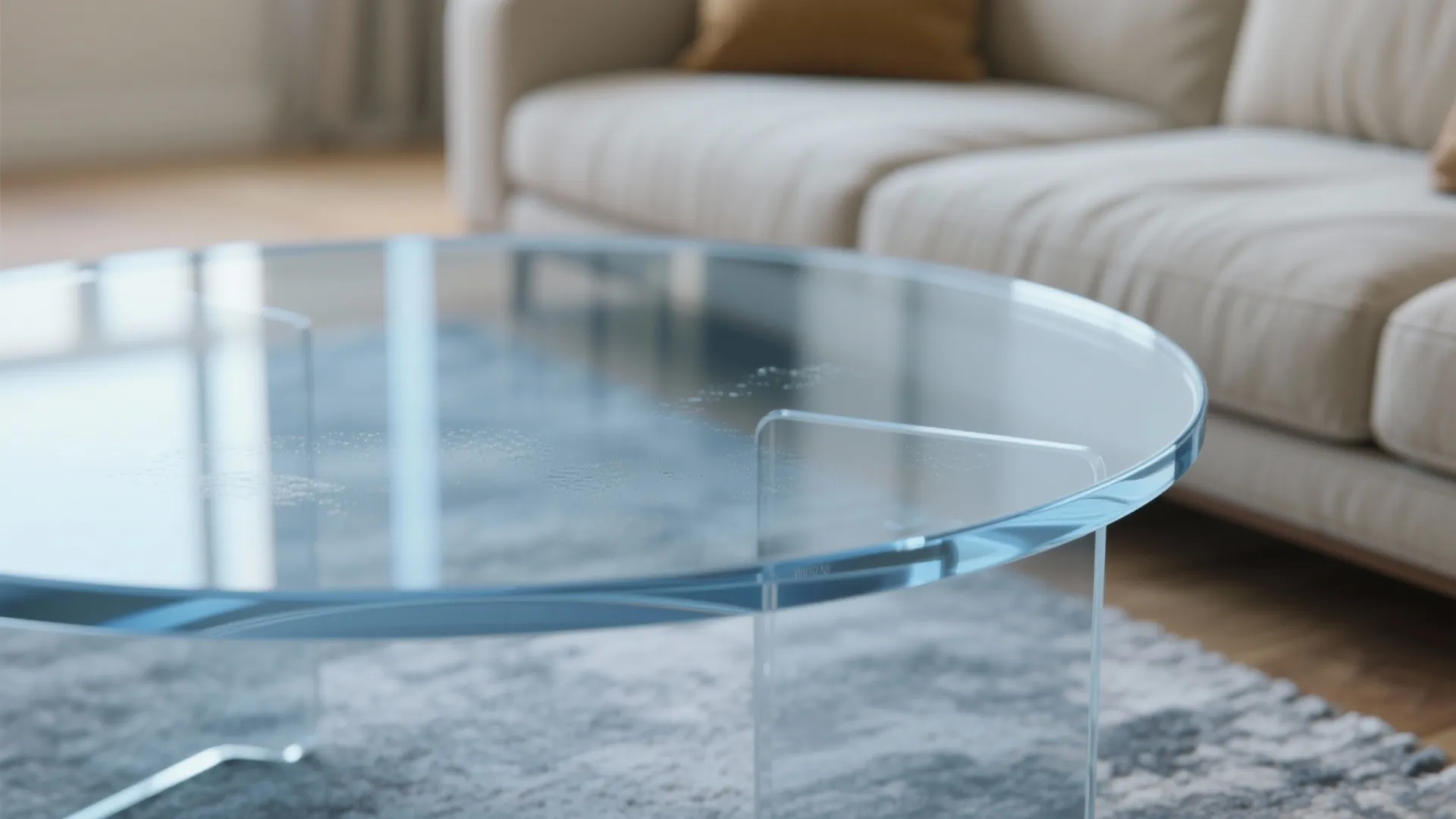 2. Choose clear materials to expand the view