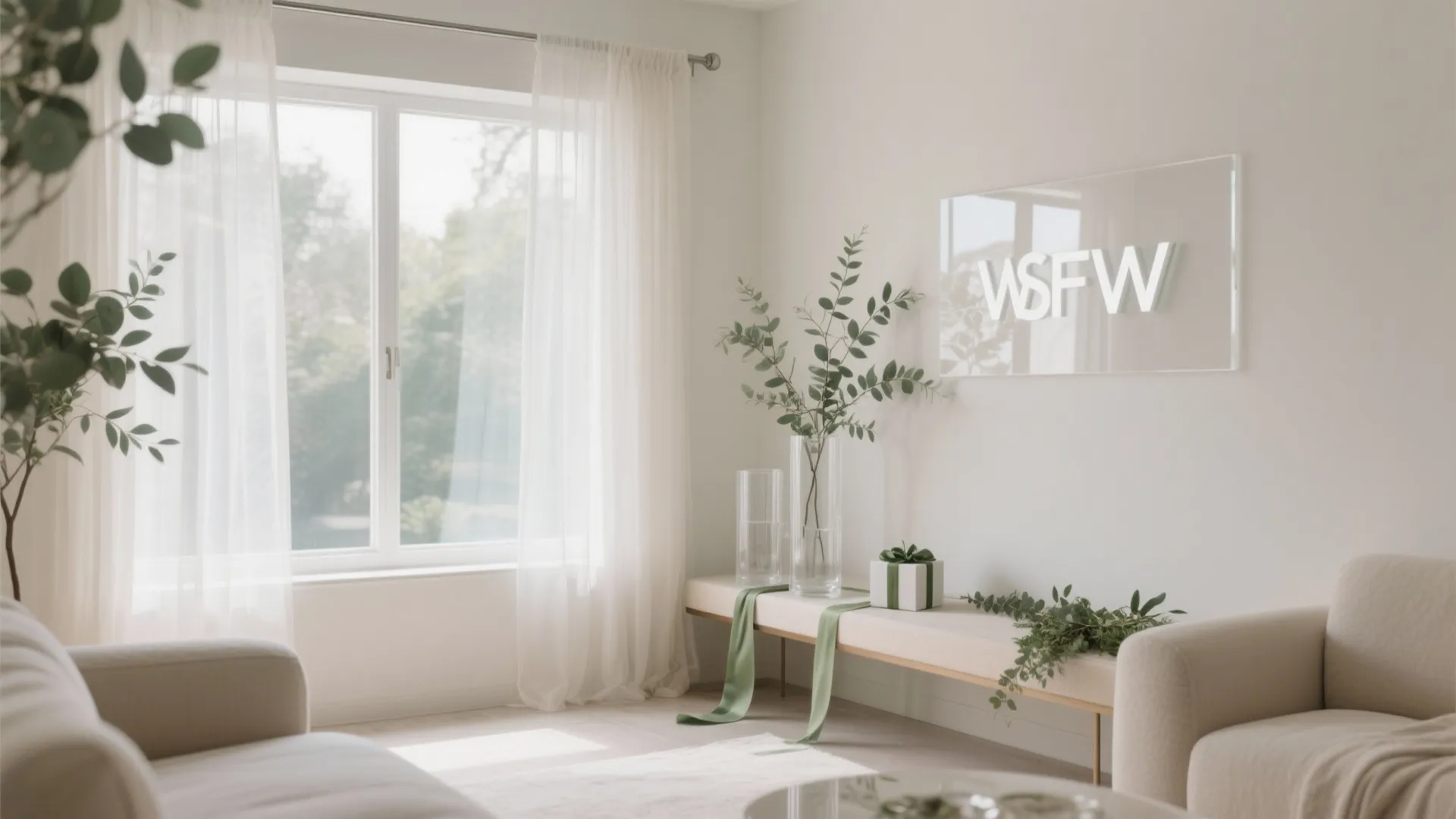 A Transparent Backdrop: Glass, Acrylic, and Sheer Fabrics