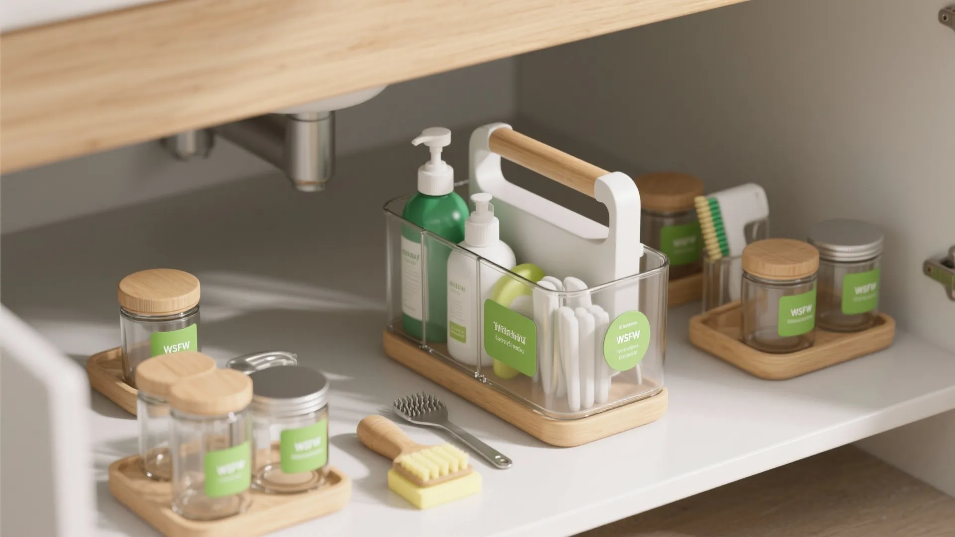 3. Dedicated Caddies and Clear Containers