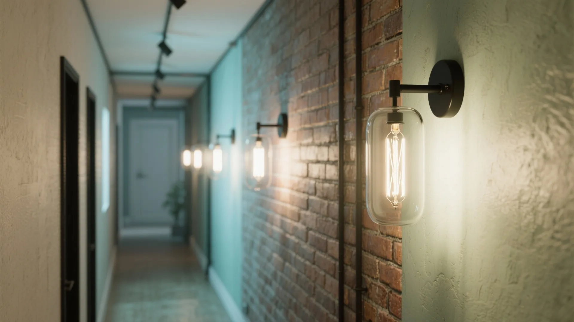 Clear Glass Cylinders with Visible Filament-Style LEDs