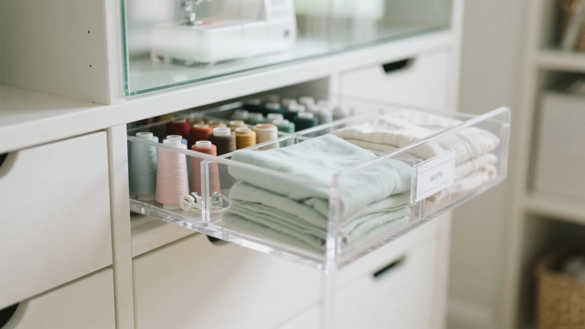 Clear Drawers and Glass-Front Cabinets for Visibility