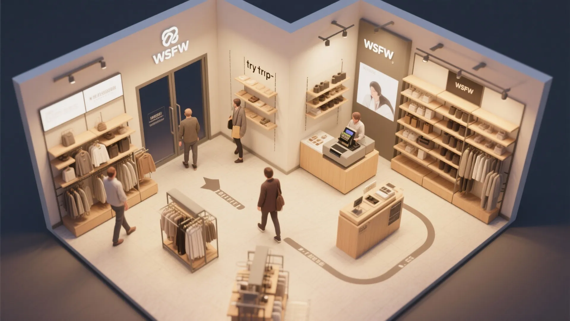 4. Clear customer flow and minimalist checkout