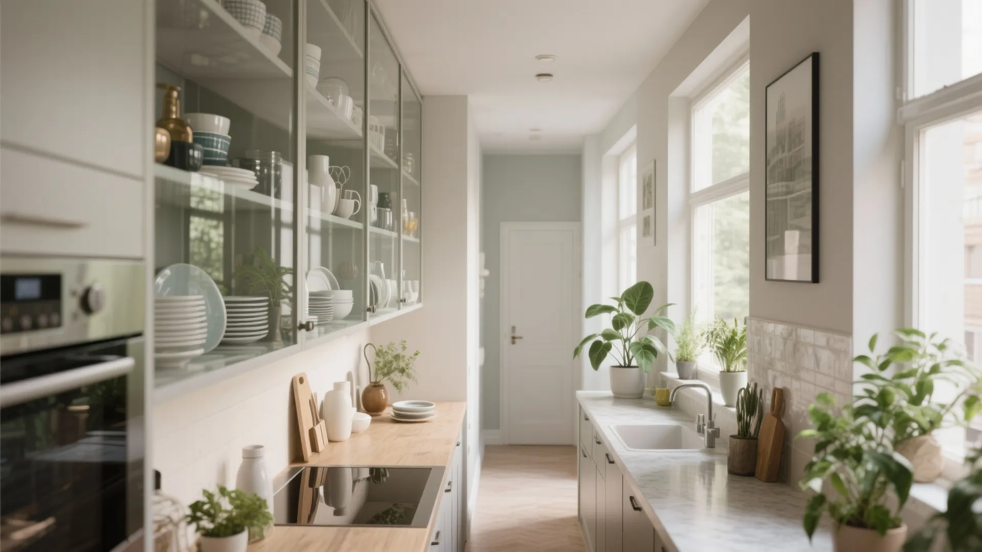 1. Full Clear Glass for an Airy Look