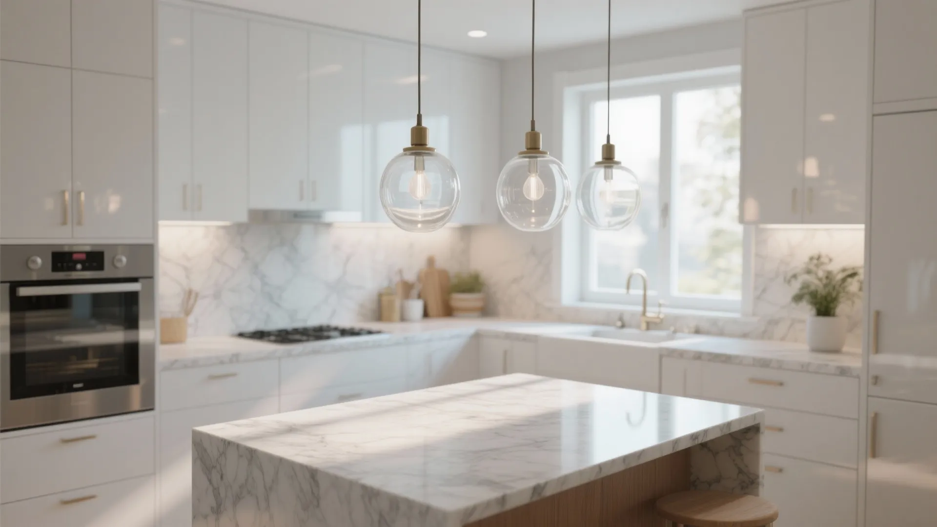 2. Glass Globes for Airy Vibes