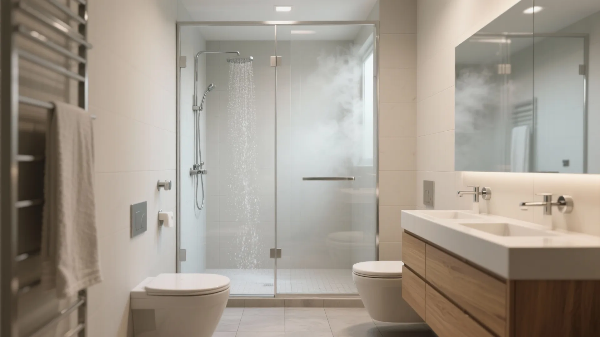 Clear glass and wet-dry separation