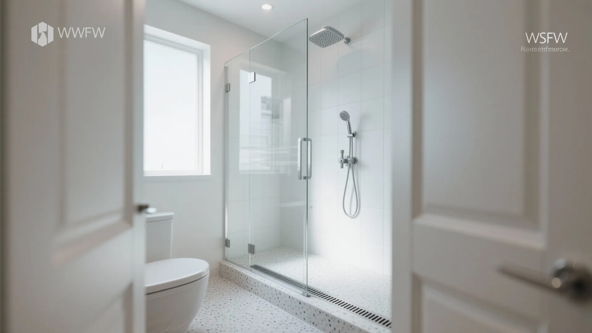 Walk-In Shower with Clear Glass