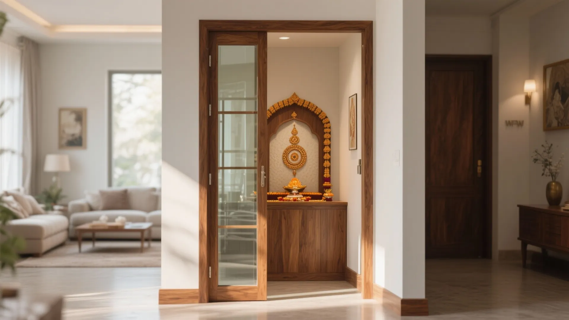 Clear Glass with Wooden Frame