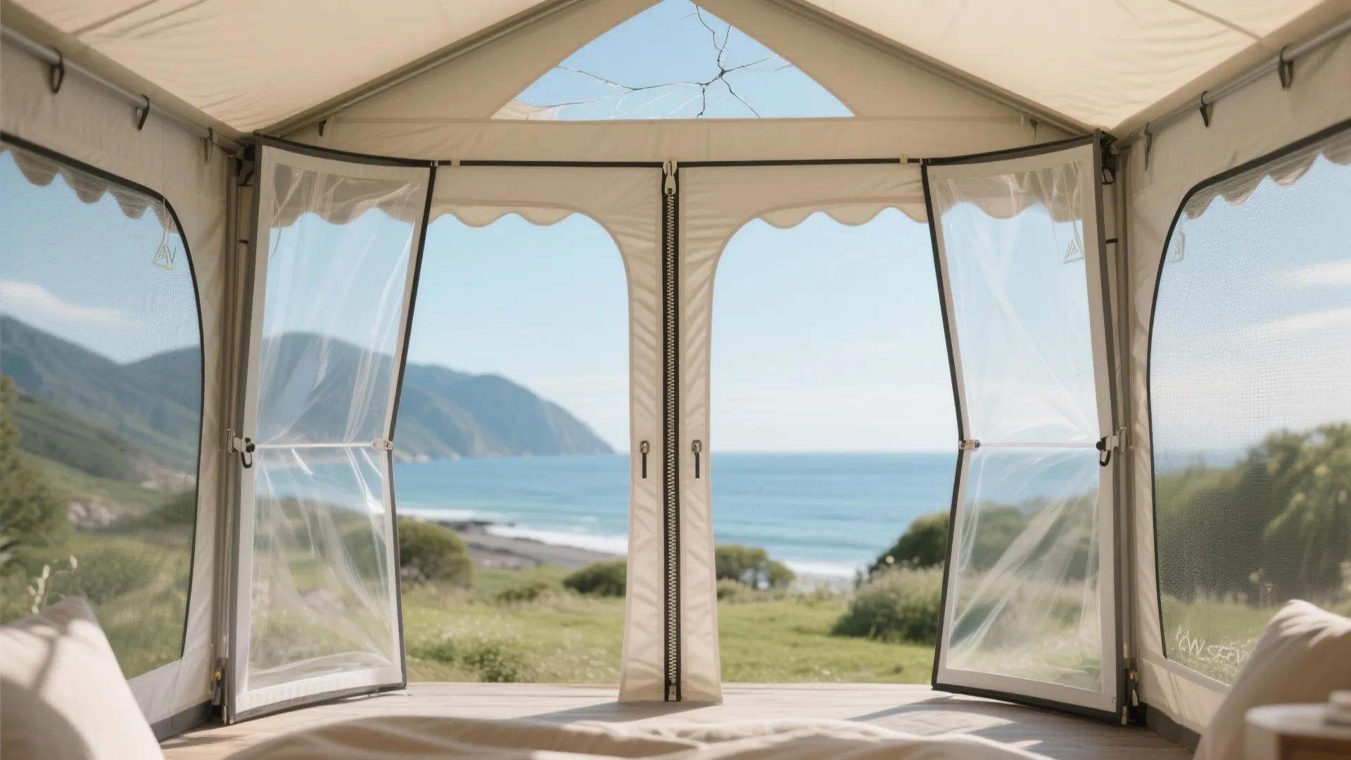 Clear Panels and Breezy Screens for Views and Ventilation