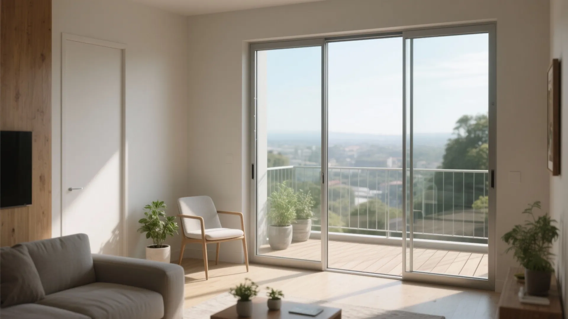 Clear Railings + Sliding Doors: Let Light Do the Heavy Lifting