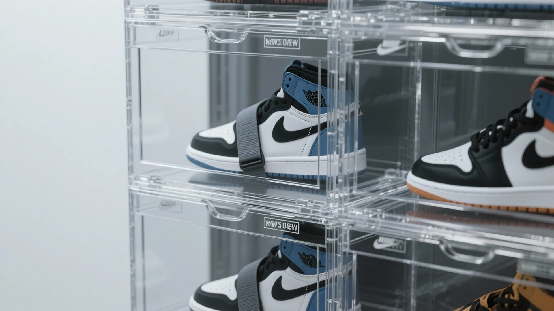 4. Clear shoe boxes and vertical columns