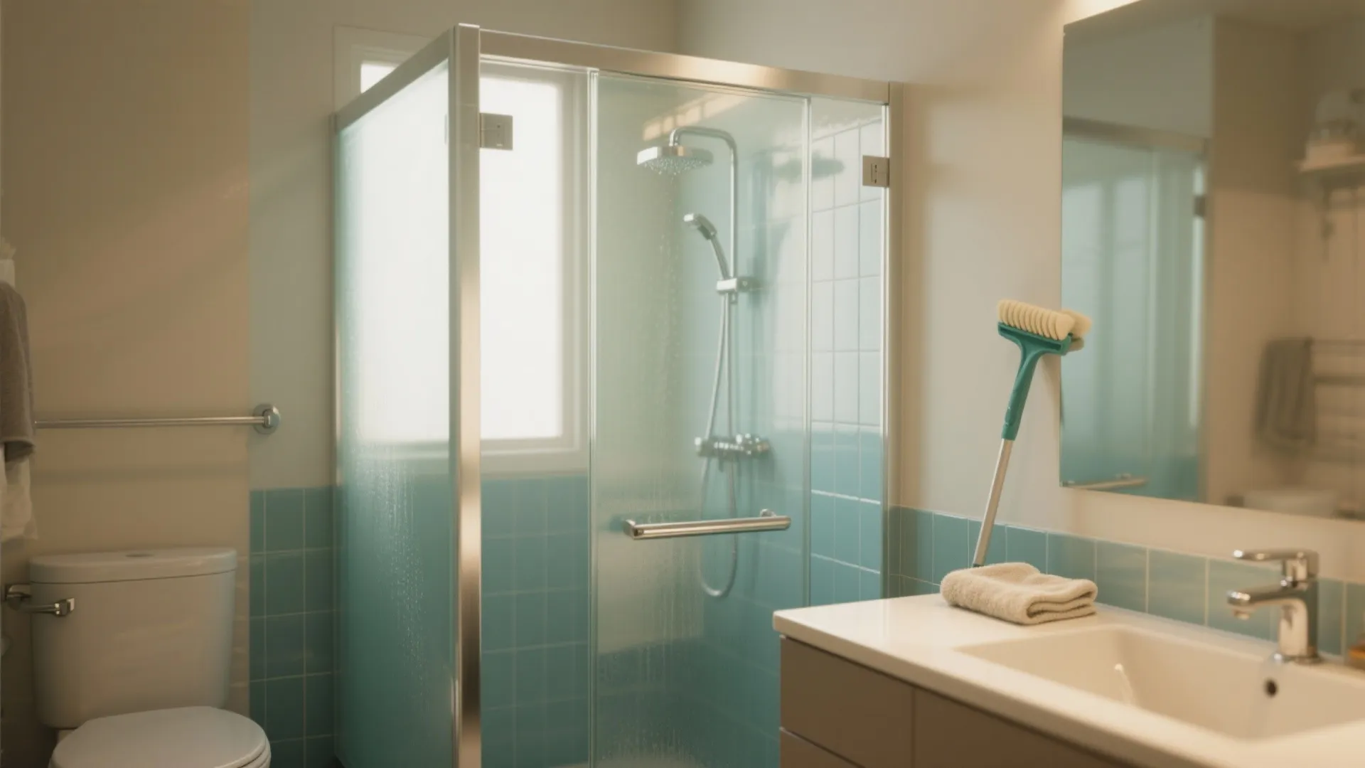 DIY Shower Door Cleaner: Sparkling Glass in Minutes: 1 Minute to a Crystal-Clear Shower Door—No Harsh Chemicals Needed