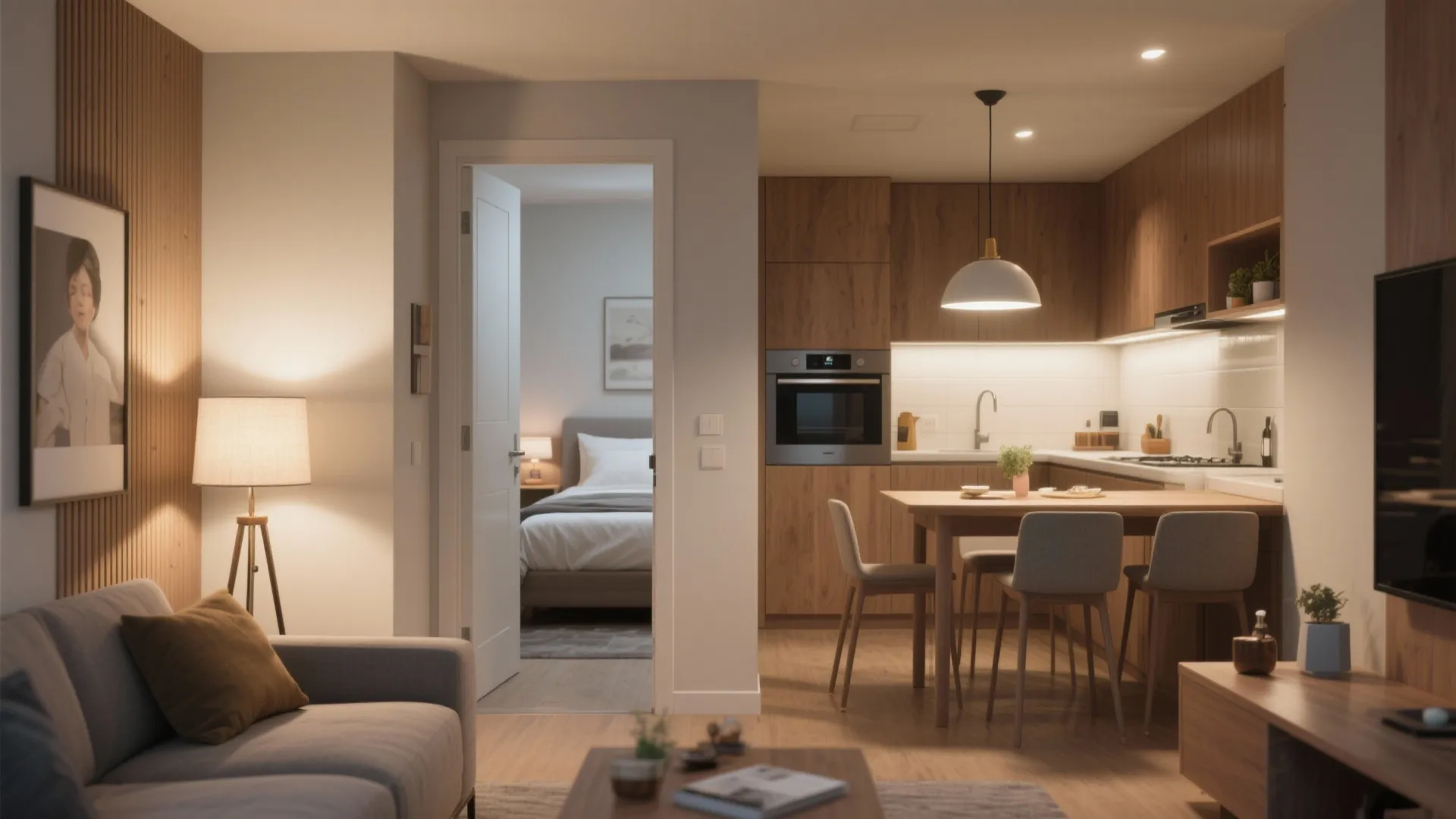 1. Prioritize clear sightlines between living and sleeping areas