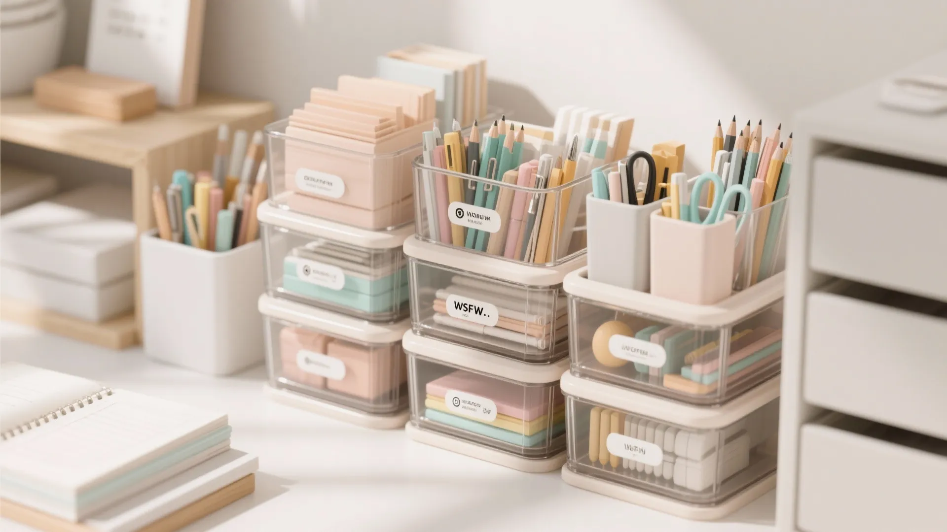 4. Use Clear Storage Bins