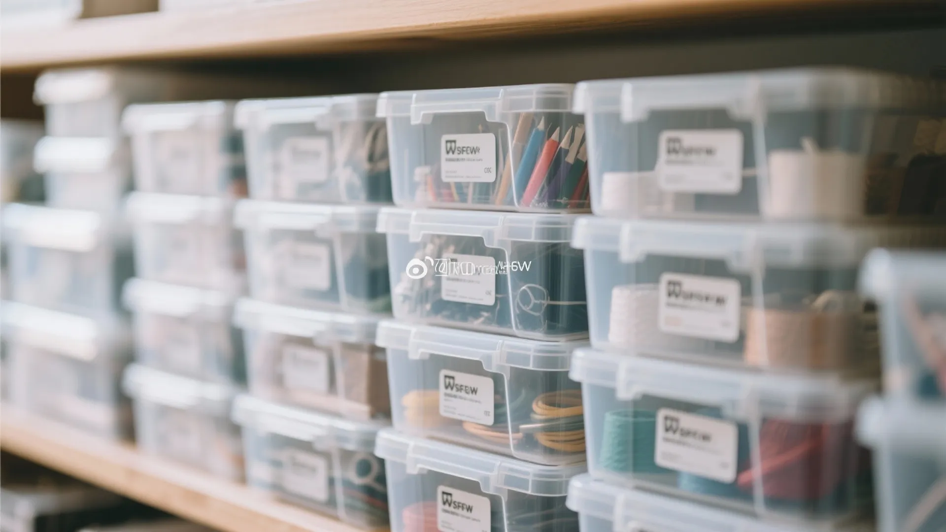 4. Clear Storage Bins
