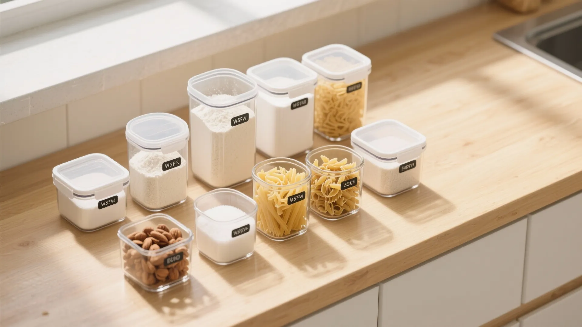 3. Clear Storage Containers