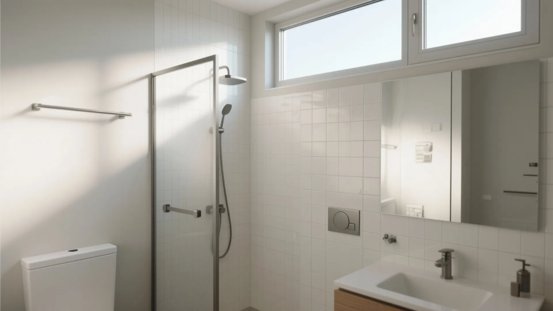 High clerestory windows for privacy and airflow