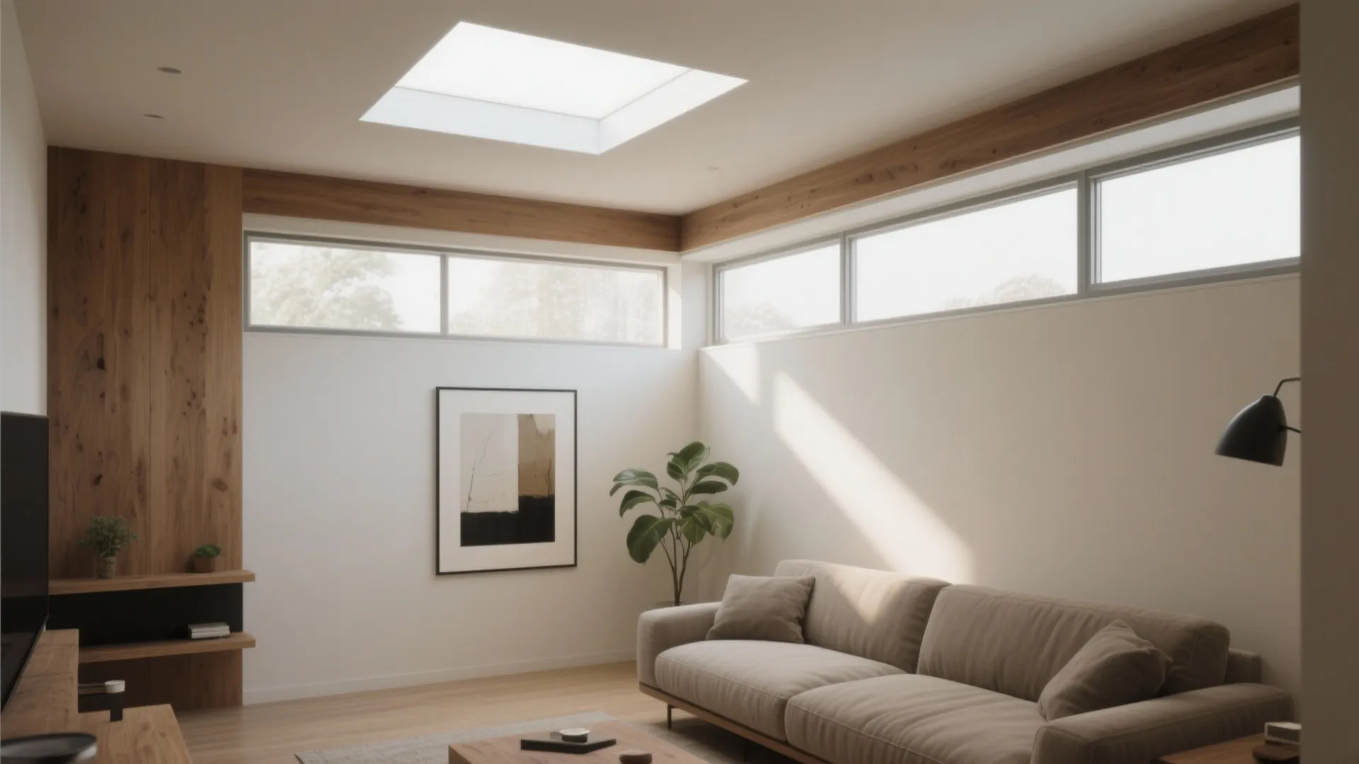Clerestory windows and skylights for privacy-friendly light