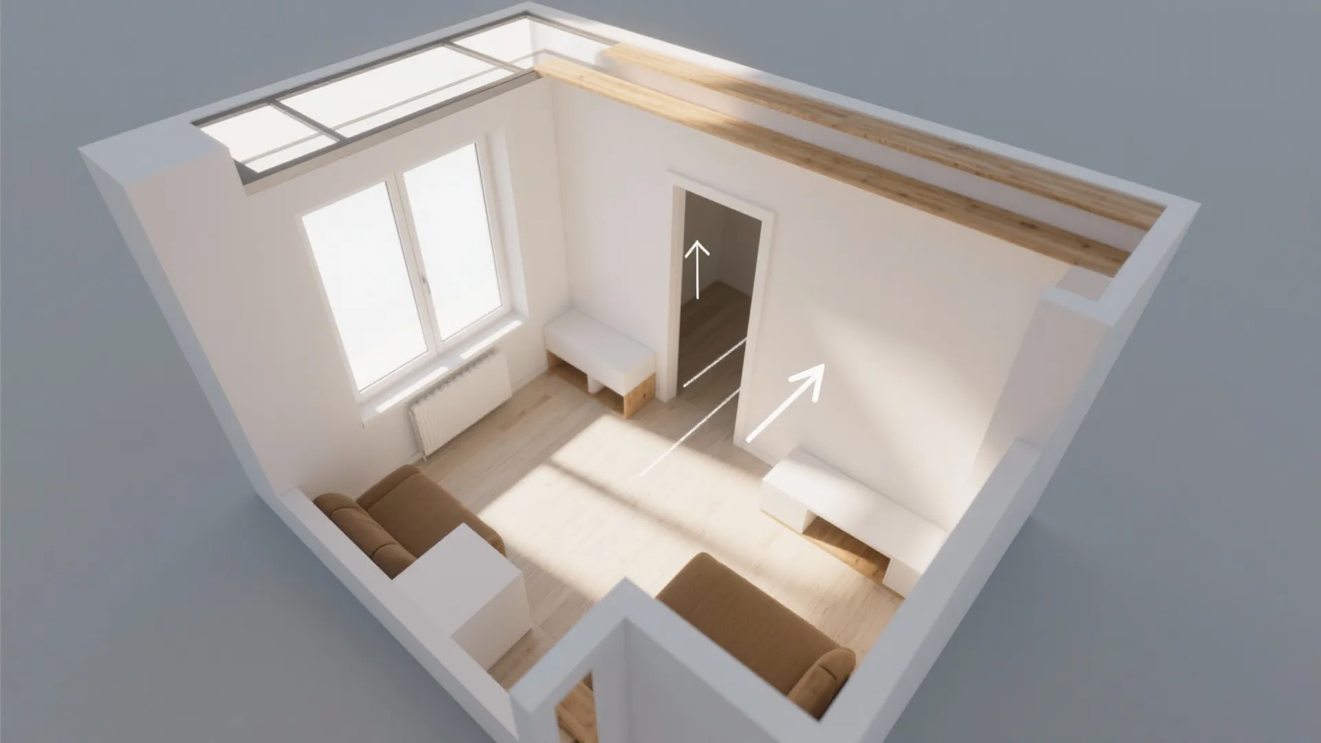 Interior Clerestory for Privacy with Daylight