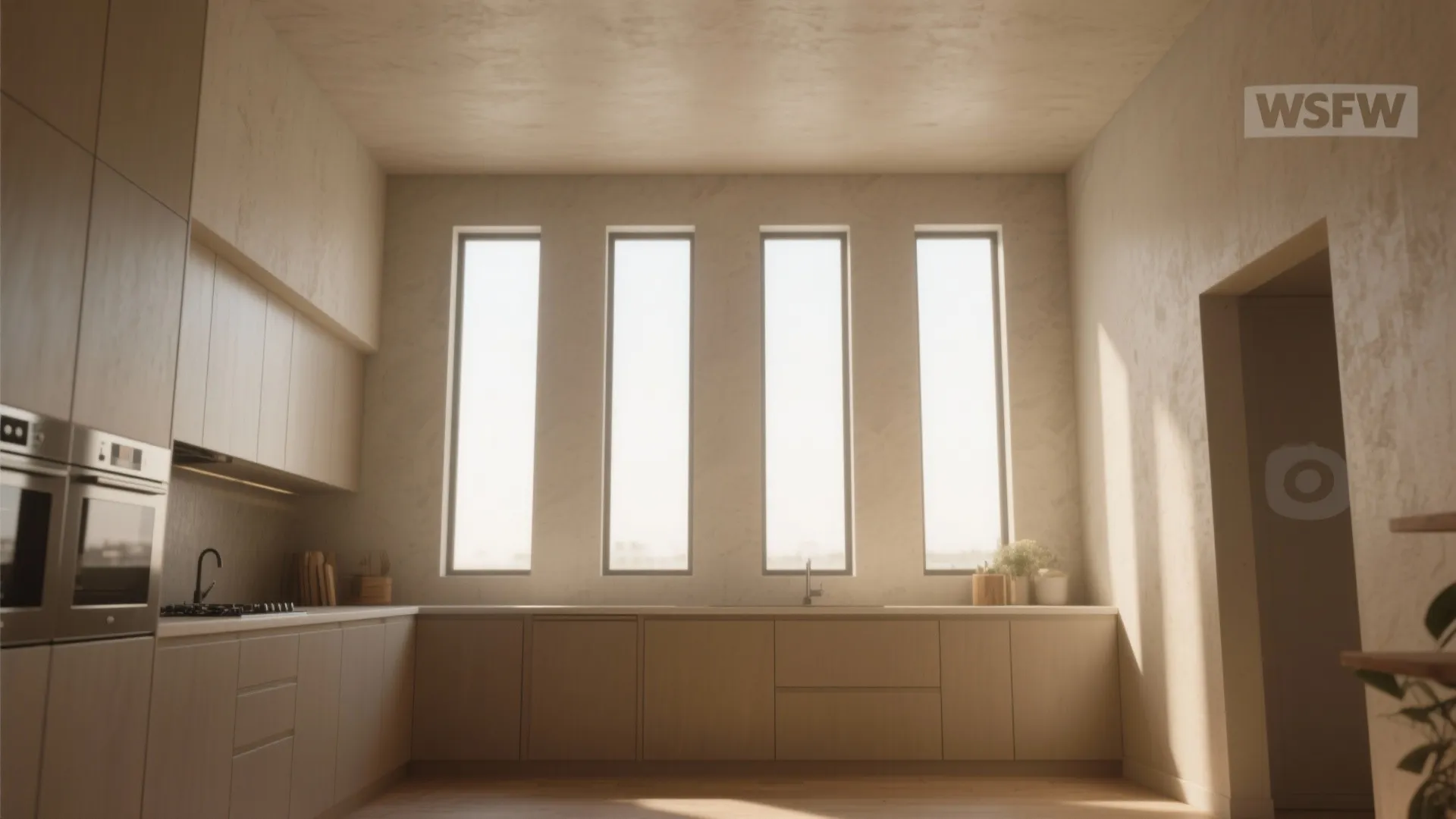 3. Narrow Clerestory Windows for Privacy + Light