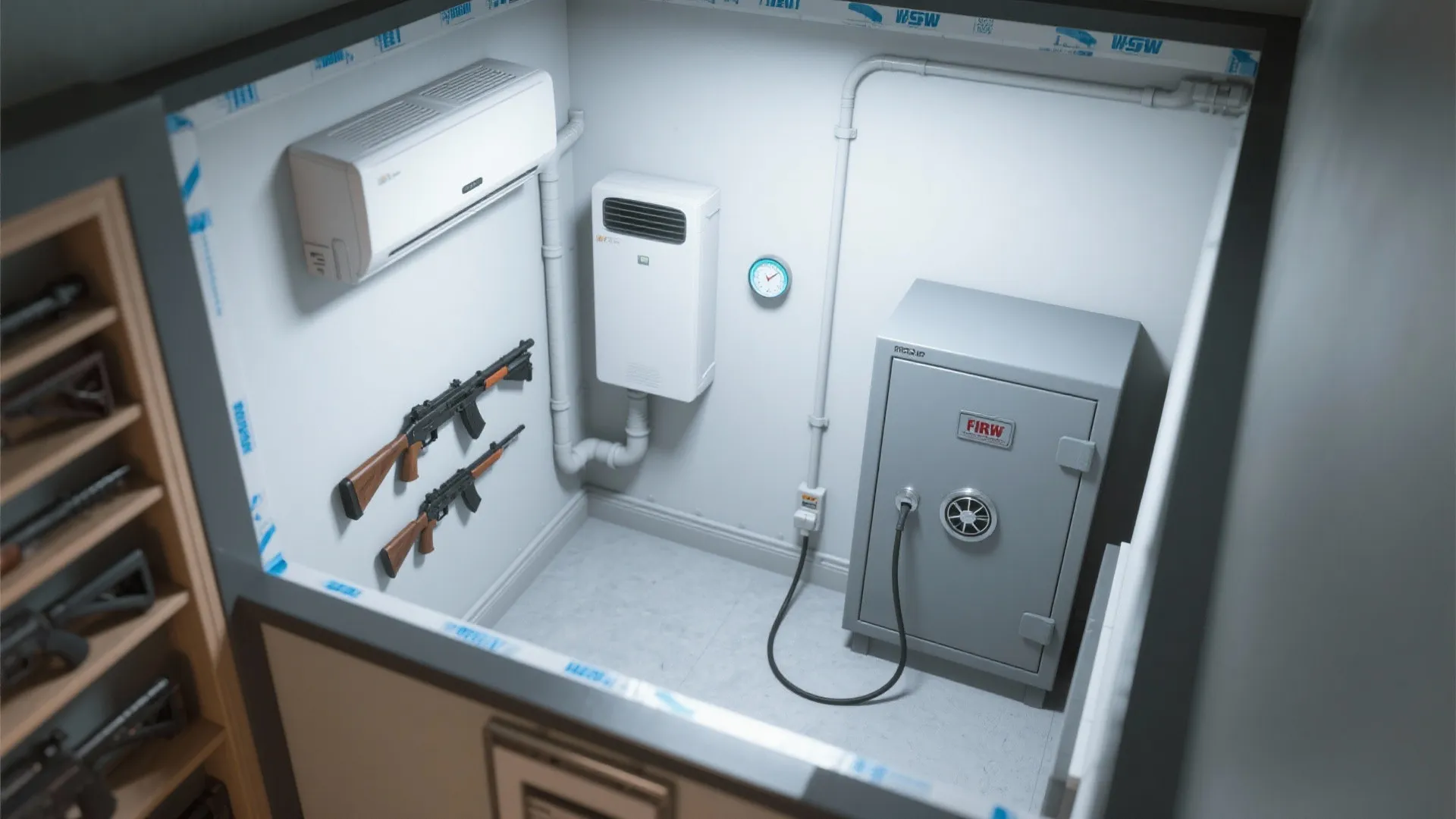 2) Climate control and fire resilience, scaled for small