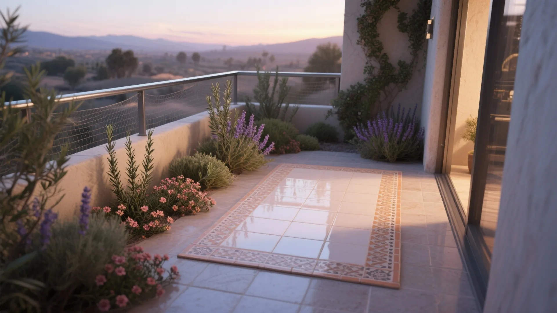 Climate-Savvy Plant Palette With Reflective Surfaces