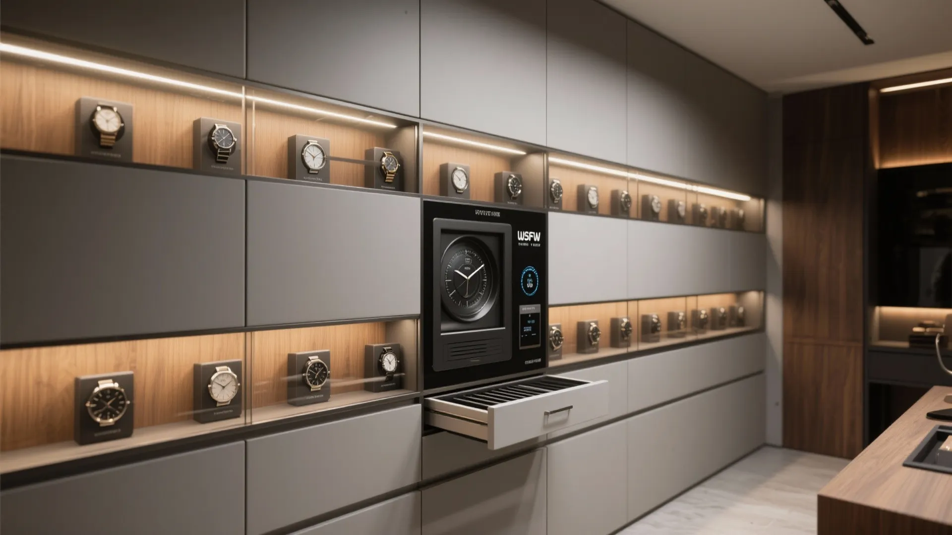 Smart Storage Wall with Climate Control