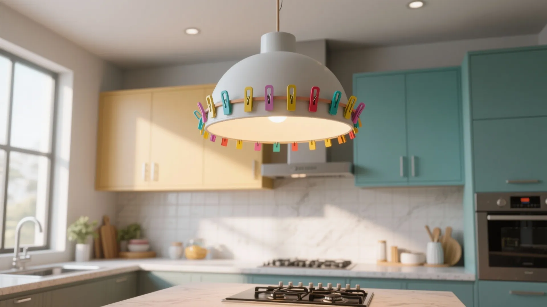 2. Clip-On Ornaments Around the Shade