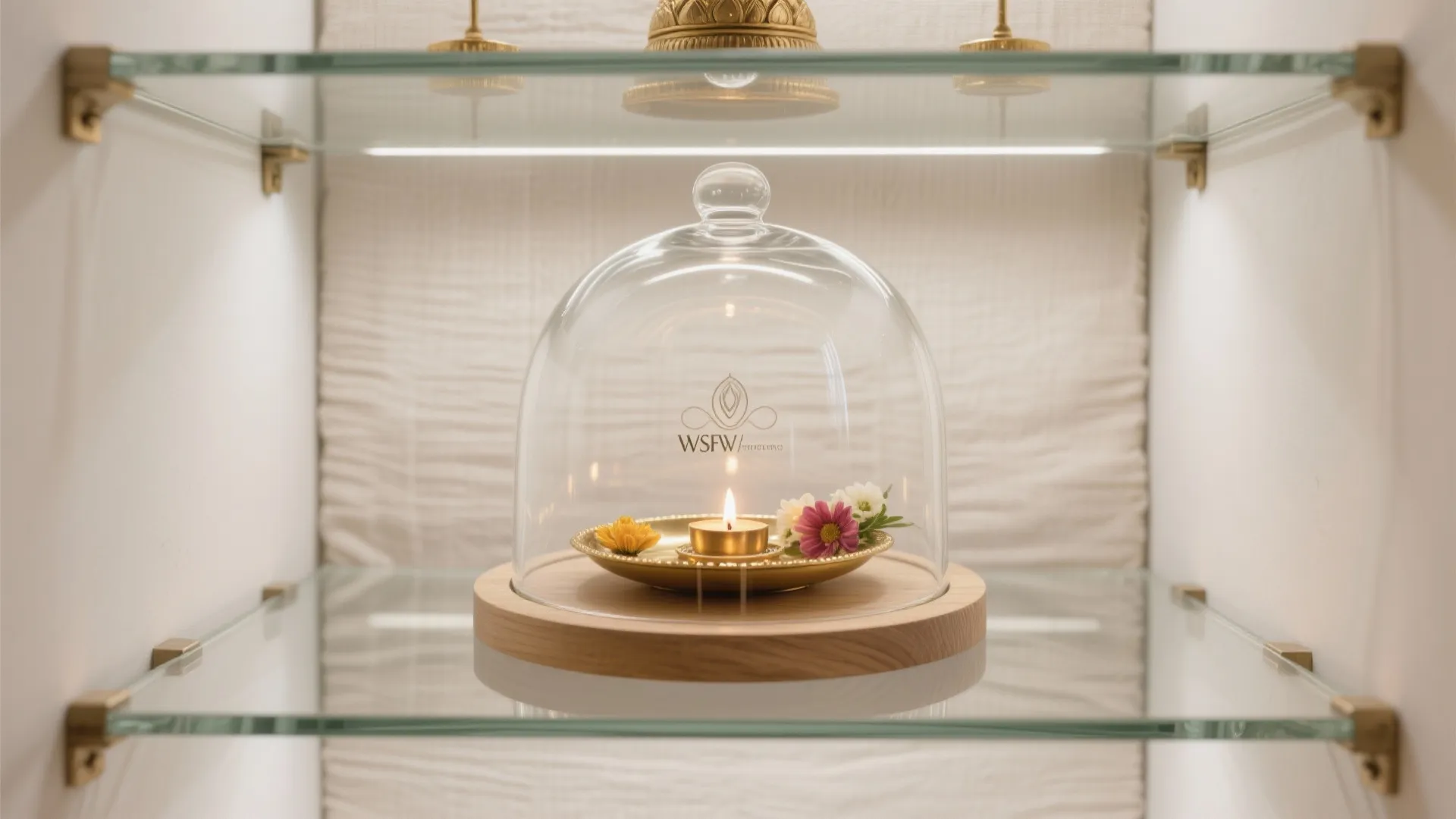 Glass Cloche + Mixed Materials