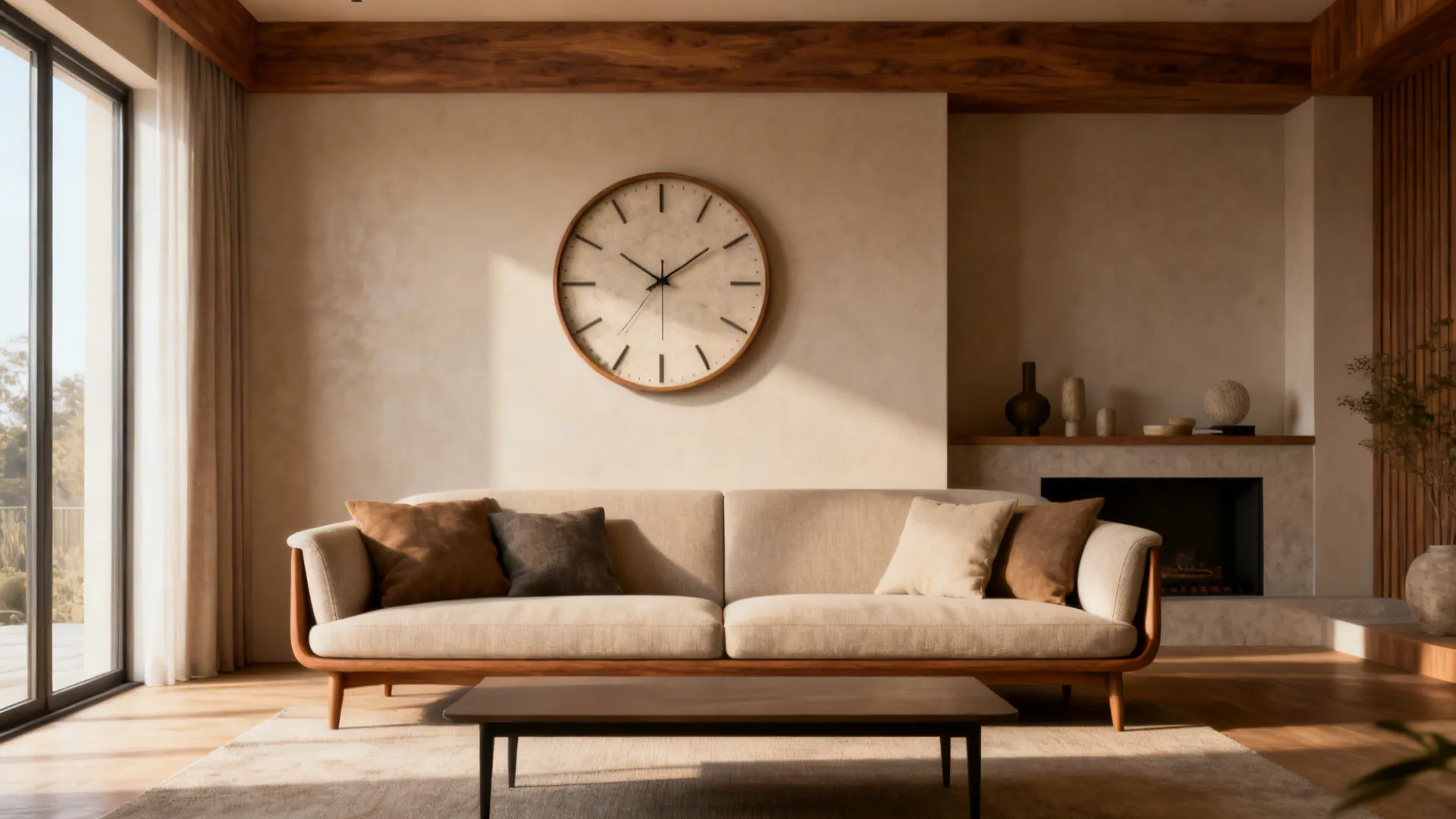 Where to Hang a Wall Clock: 5 Smart Spots: Practical living room clock placement ideas from a veteran interior designer